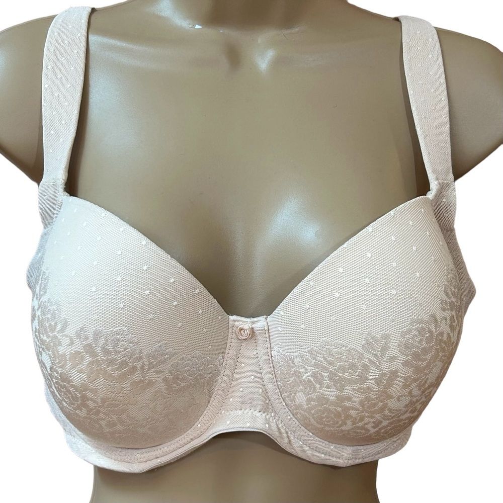 Soma Stunning Support Full Coverage Cream Padded Bra 34ddd